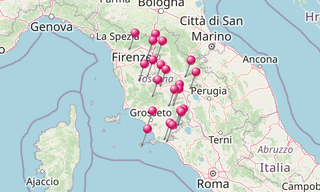 Mapa: Toscana