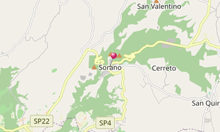 Mappa: Sorano