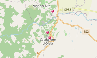 Mapa: Val d’Orcia