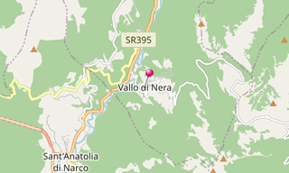Map: Vallo di Nera
