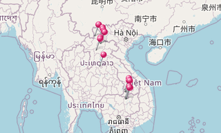 Mapa: Laos