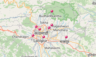 Carte: Vallée de Katmandou
