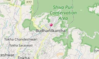 Mapa: Budhanilkantha