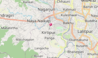 Mapa: Kirtipur