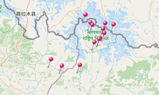Mapa: Khumbu 1991