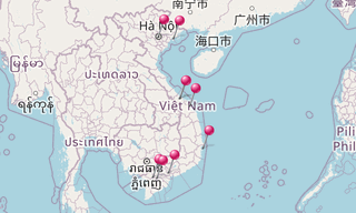 Mapa: Vietnam