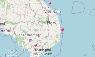 Carte: Autres sites au Vietnam
