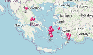 Map: The most beautiful photos of Greece