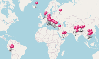 Mapa: Patrimônio Mundial (UNESCO)